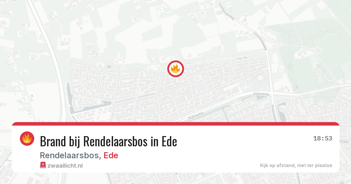 Brand bij Rendelaarsbos in Ede — 29 mei 2026