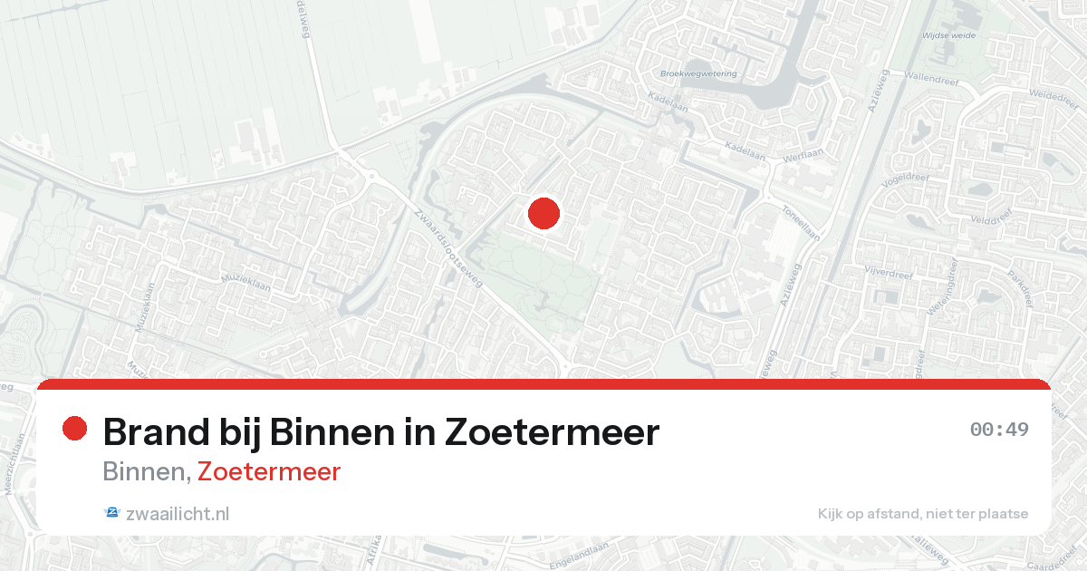 Brand bij Binnen in Zoetermeer — 6 mei 2026