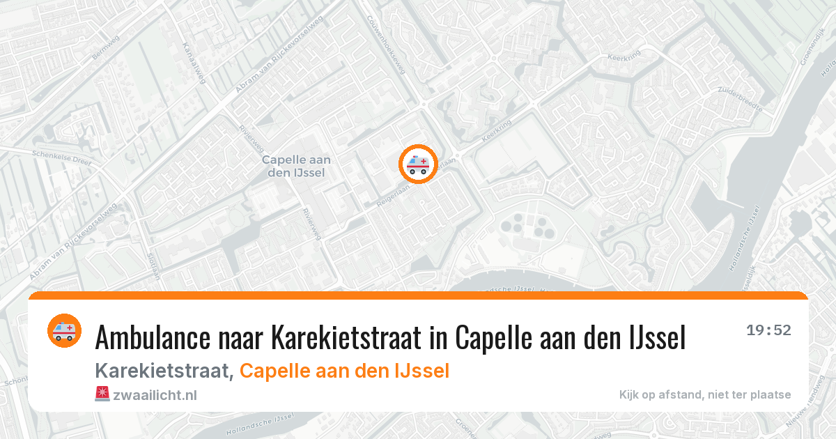 Ambulance naar Karekietstraat in Capelle aan den IJssel — 14 aug 2026