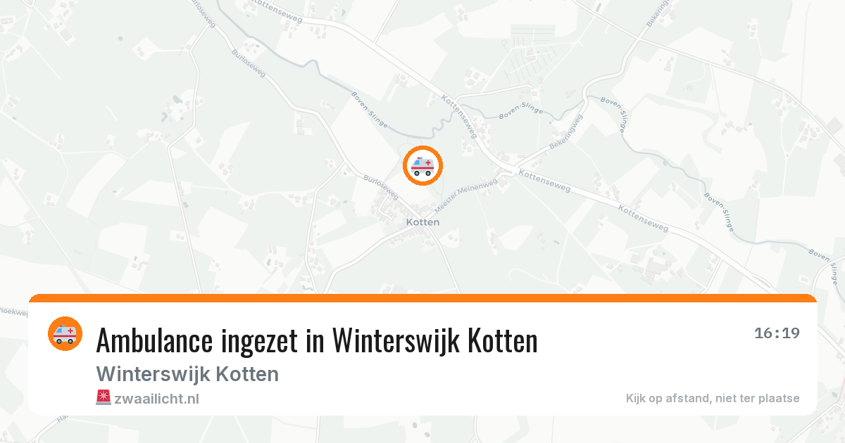Ambulance ingezet in Winterswijk Kotten — 3 jul 2026
