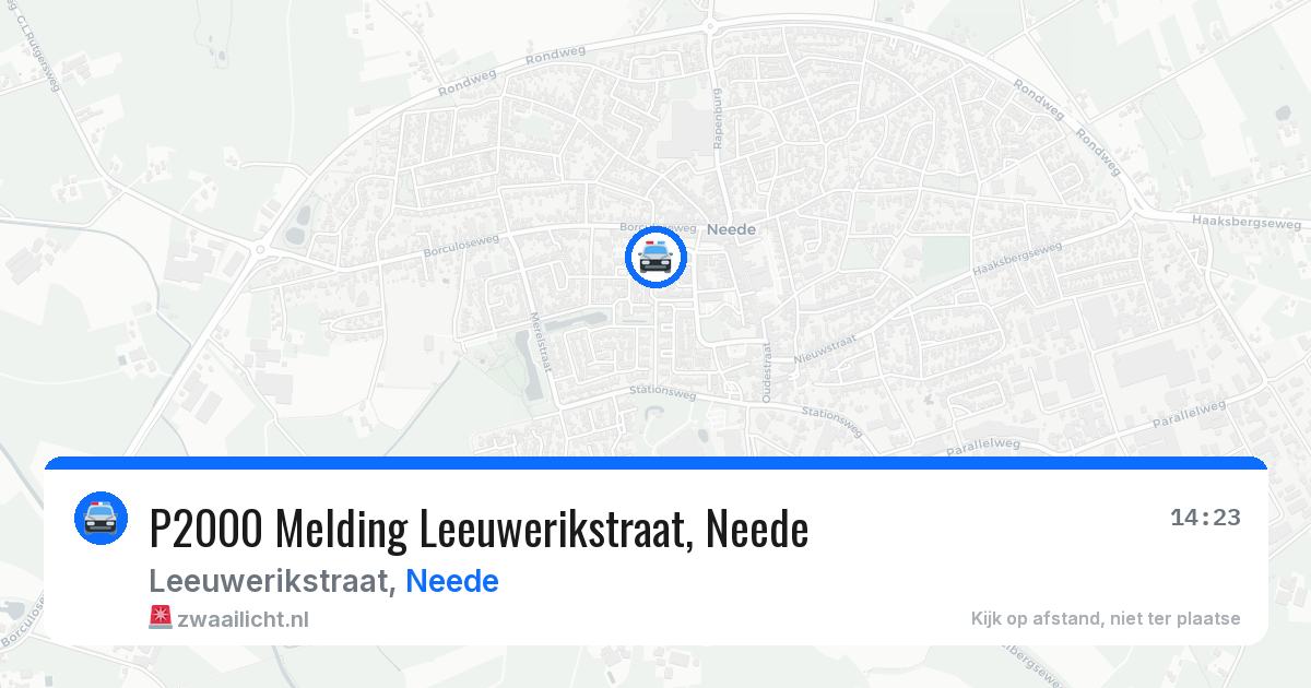 P2000 Melding Leeuwerikstraat, Neede — 26 mrt 2026