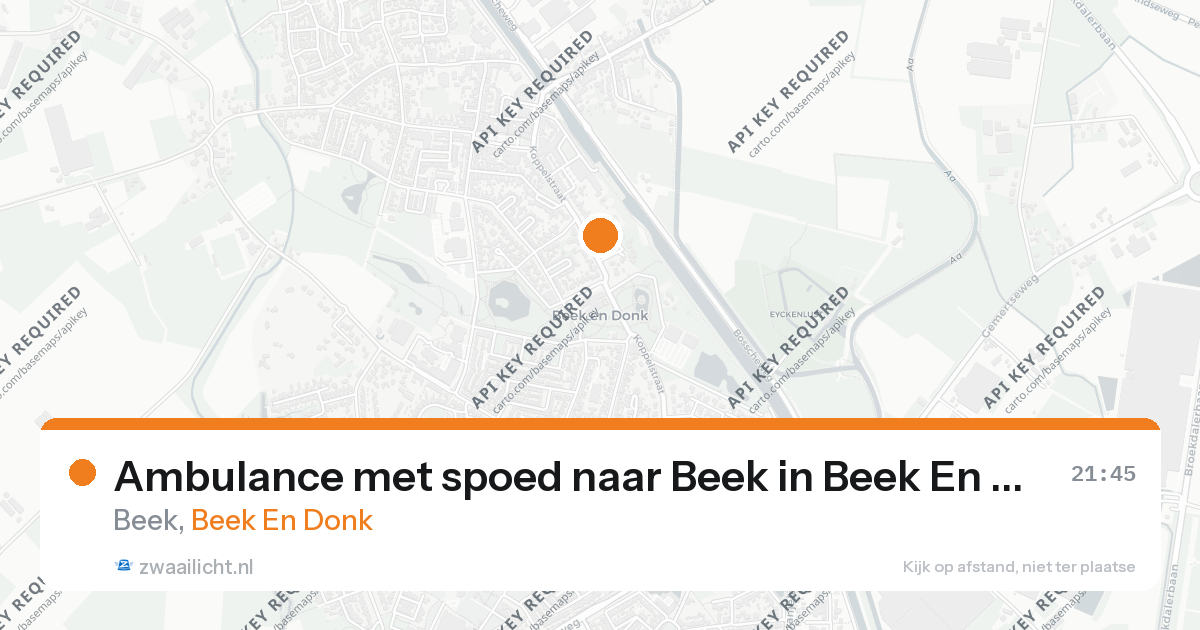 Ambulance met spoed naar Beek in Beek En Donk — 31 jan 2026