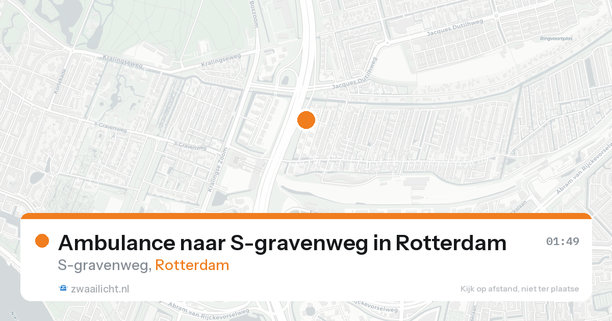 Ambulance naar S-gravenweg in Rotterdam — 19 aug 2026