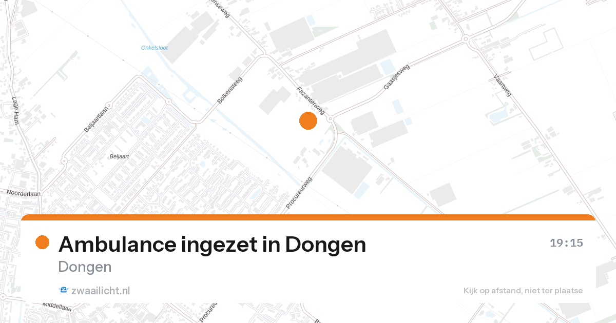 Ambulance ingezet in Dongen — 26 aug 2026