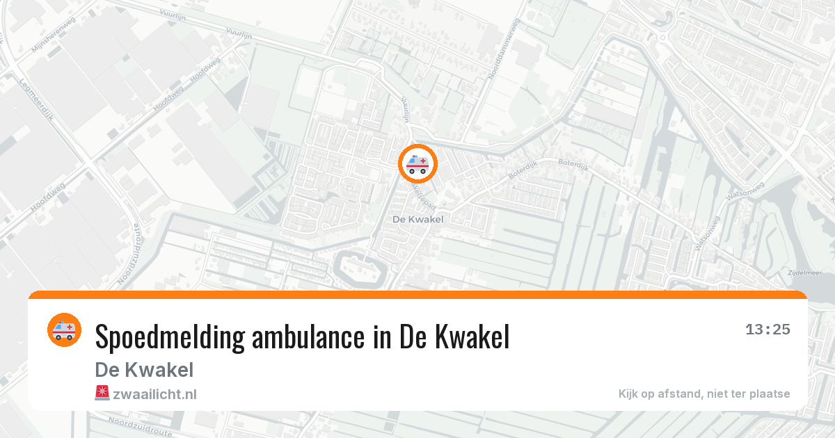 Spoedmelding ambulance in De Kwakel — 5 mei 2026