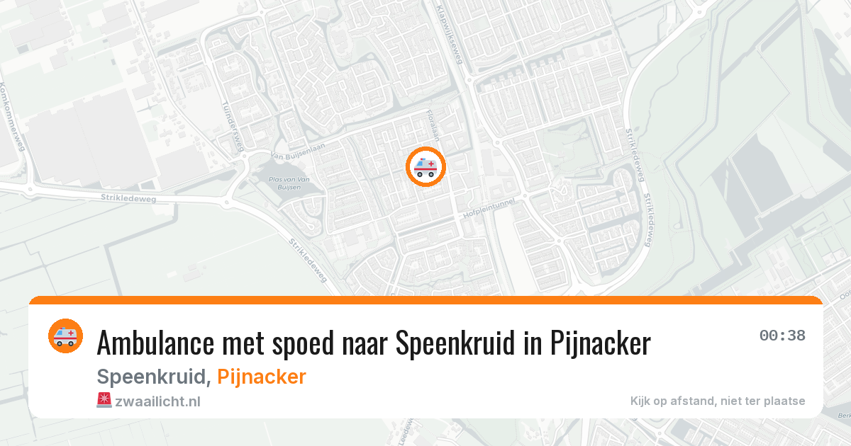 Ambulance met spoed naar Speenkruid in Pijnacker — 9 jul 2026