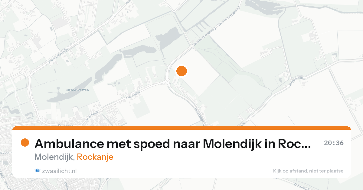 Ambulance met spoed naar Molendijk in Rockanje — 7 jul 2026