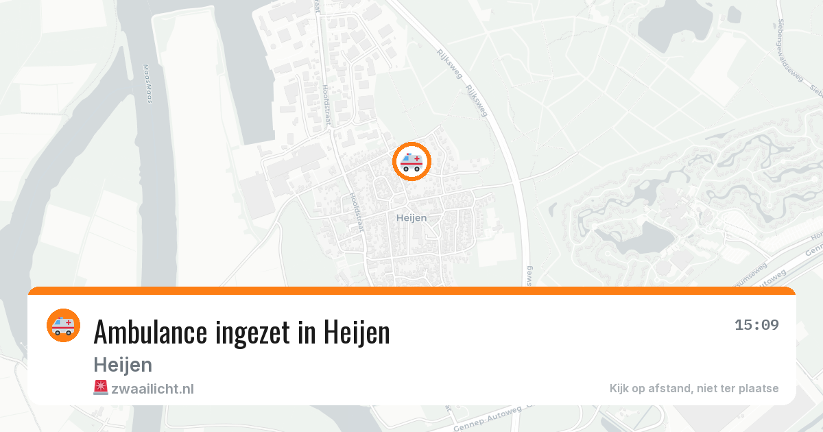 Ambulance ingezet in Heijen — 31 jul 2026