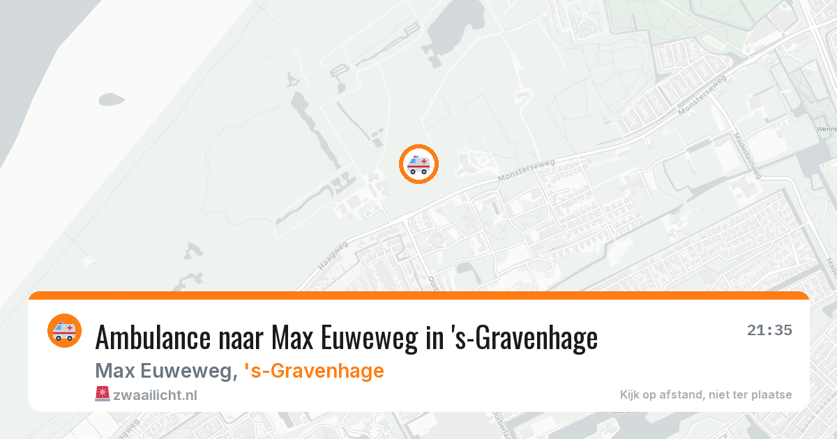 Ambulance naar Max Euweweg in 's-Gravenhage — 24 jul 2026