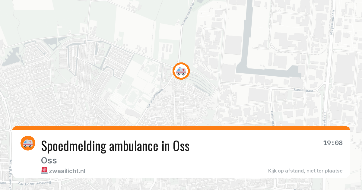Spoedmelding ambulance in Oss — 16 apr 2026