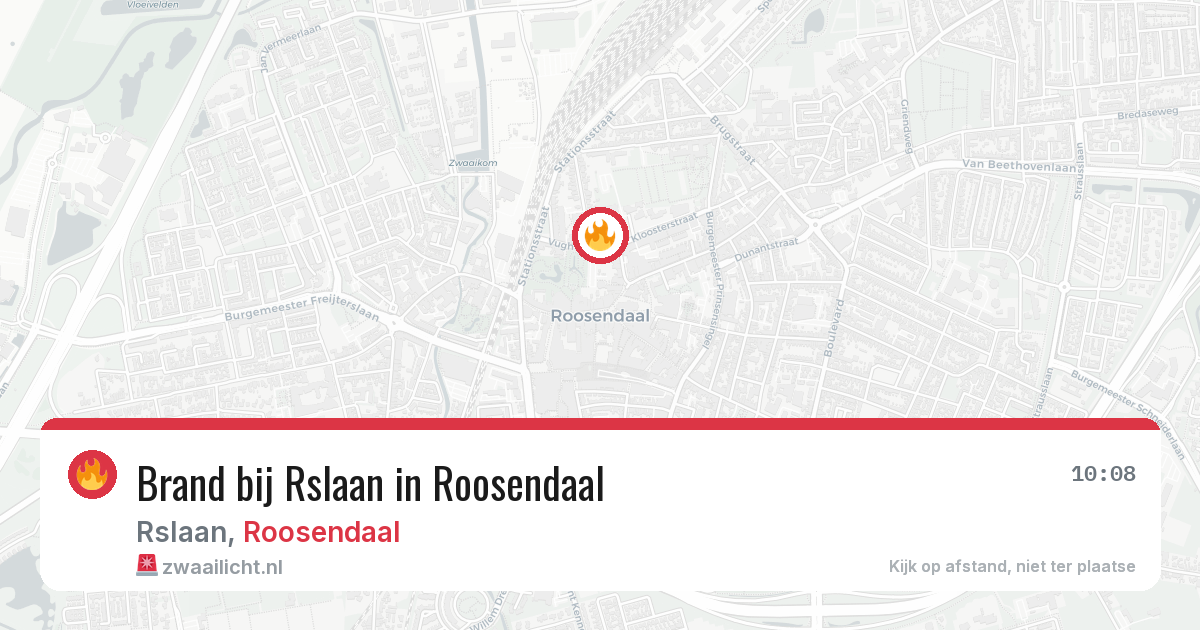 Brand bij Rslaan in Roosendaal — 17 mrt 2026