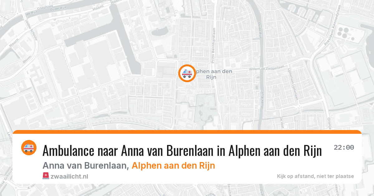 Ambulance naar Anna van Burenlaan in Alphen aan den Rijn — 8 feb 2026