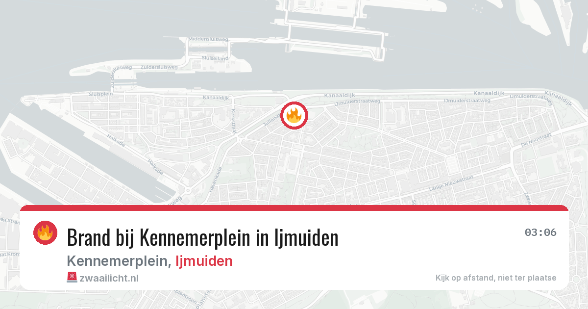 Brand bij Kennemerplein in Ijmuiden — 21 jun 2026