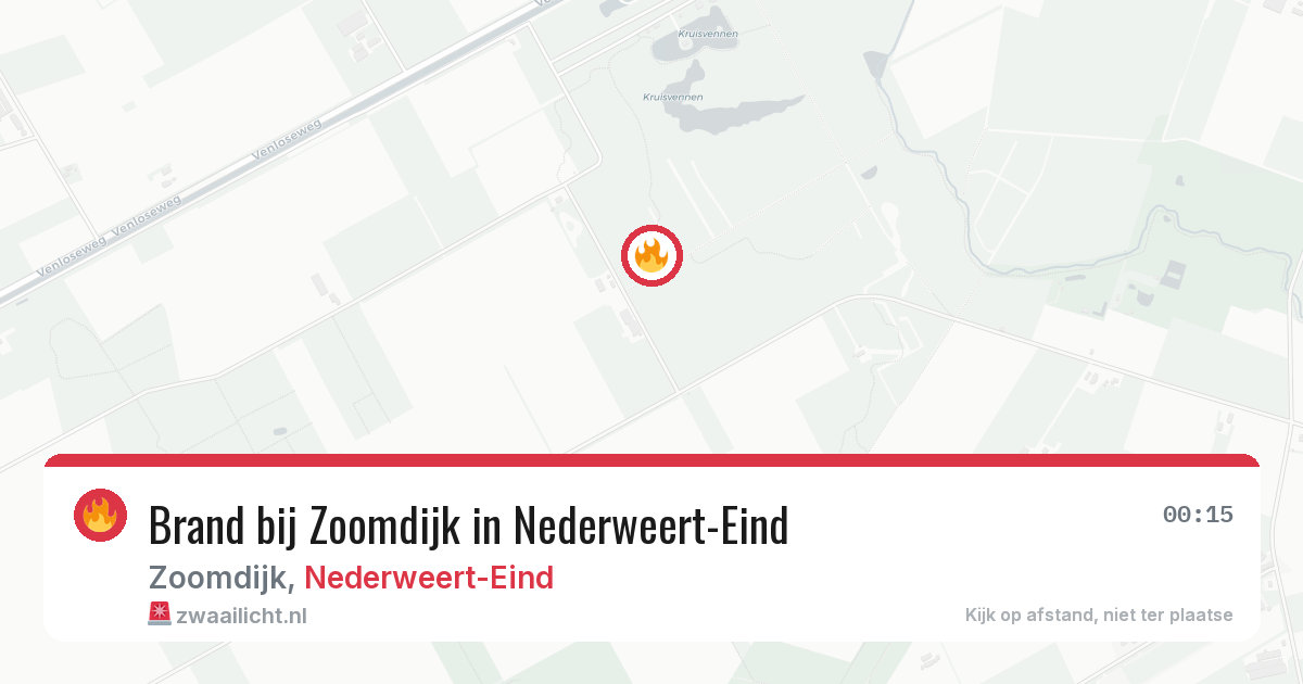 Brand bij Zoomdijk in Nederweert-Eind — 12 mei 2026