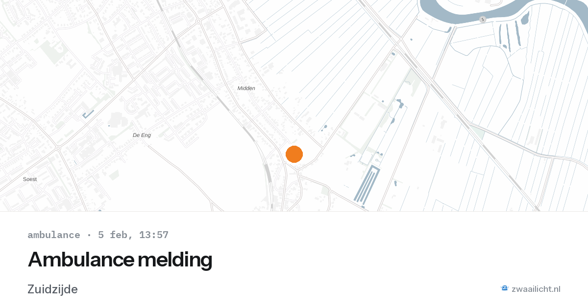 Ambulance melding — 5 feb 2026