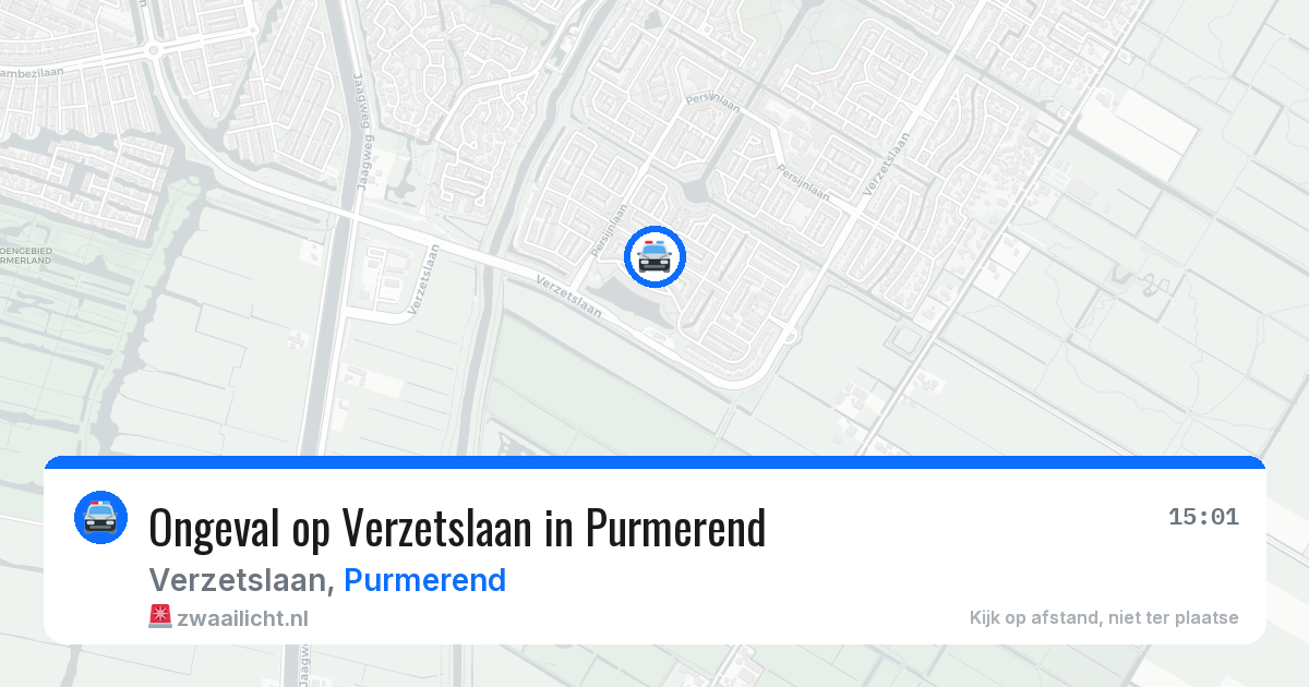 Ongeval op Verzetslaan in Purmerend — 31 mrt 2026