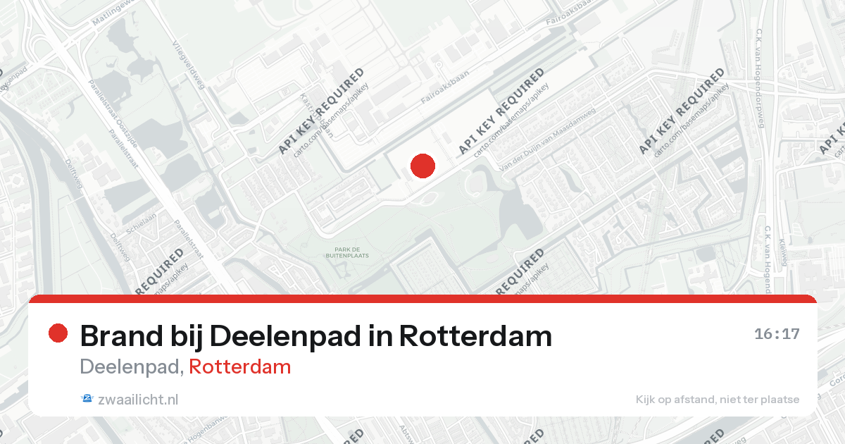 Brand bij Deelenpad in Rotterdam — 26 aug 2026