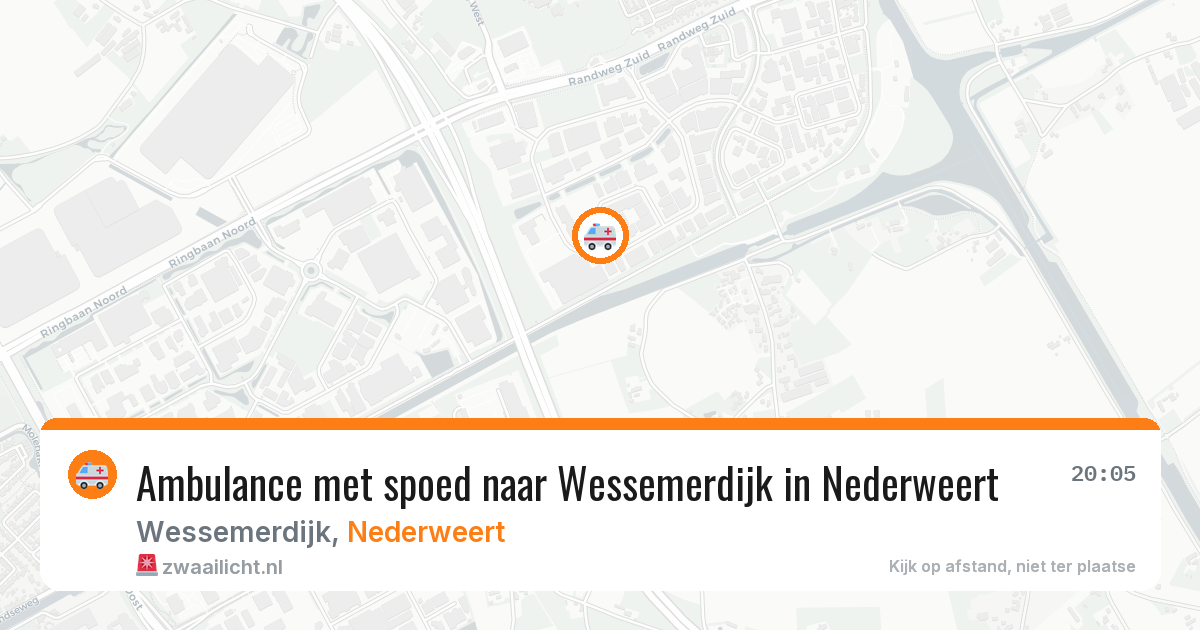 Ambulance met spoed naar Wessemerdijk in Nederweert — 19 jun 2026