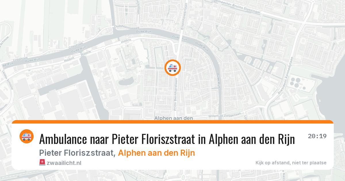 Ambulance naar Pieter Floriszstraat in Alphen aan den Rijn — 4 apr 2026