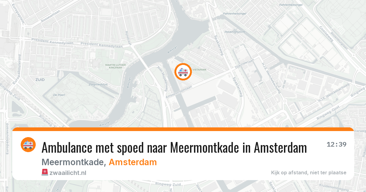 Ambulance met spoed naar Meermontkade in Amsterdam — 4 apr 2026