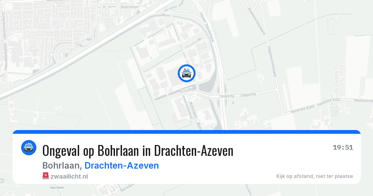 Ongeval op Bohrlaan in Drachten-Azeven — 19 jun 2026