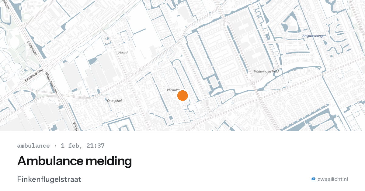 Ambulance melding — 1 feb 2026