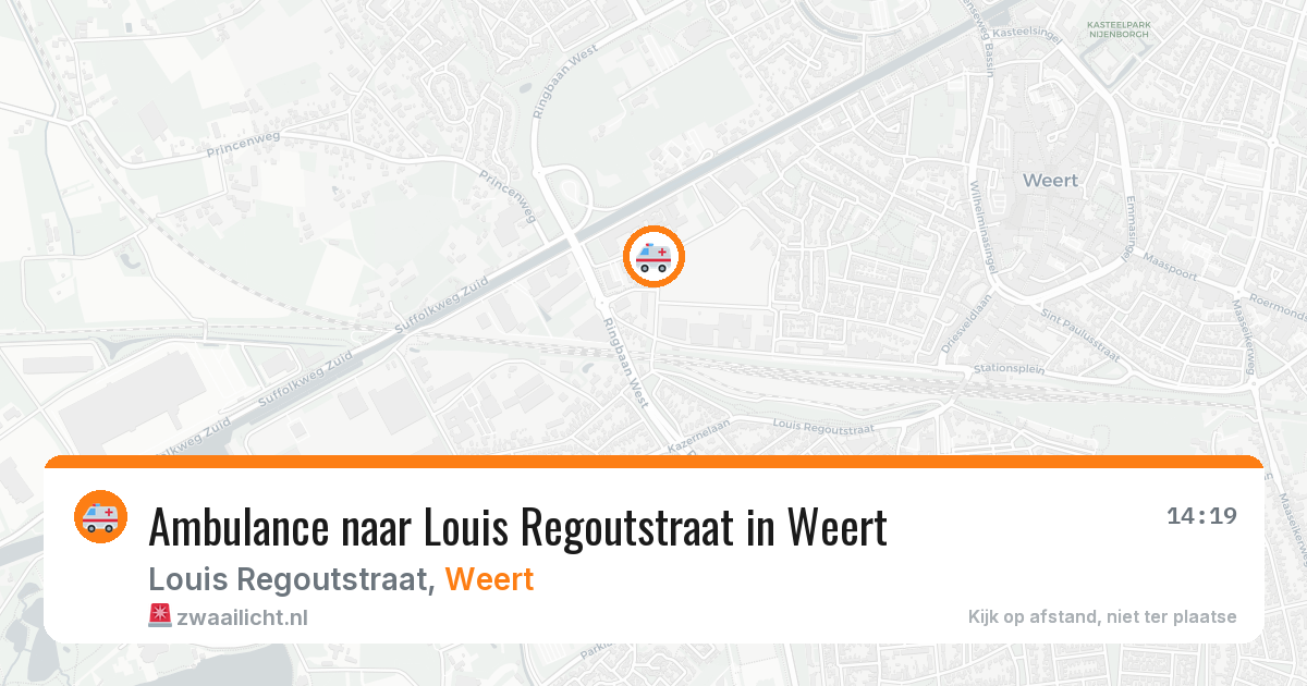 Ambulance naar Louis Regoutstraat in Weert — 25 jun 2026