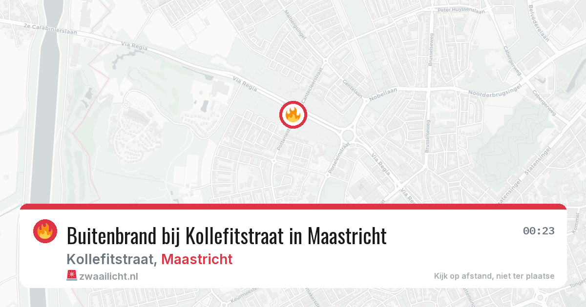 Buitenbrand bij Kollefitstraat in Maastricht — 12 jun 2026