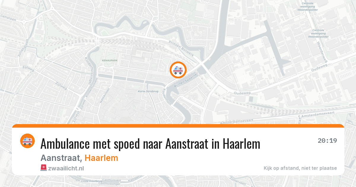 Ambulance met spoed naar Aanstraat in Haarlem — 20 apr 2026