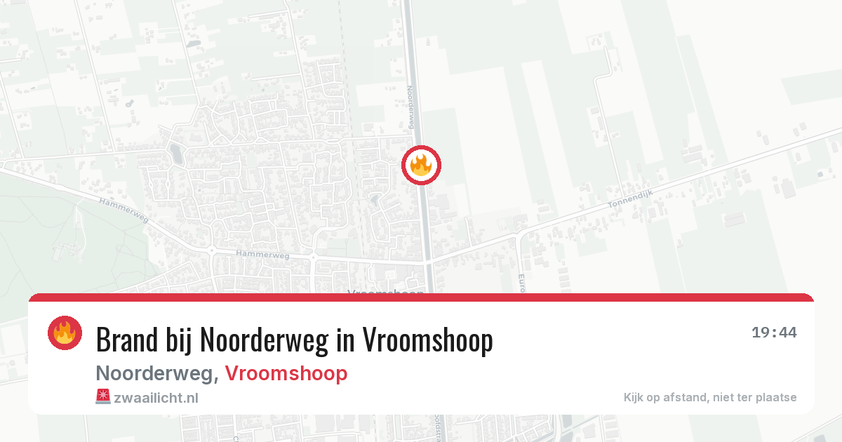 Brand bij Noorderweg in Vroomshoop — 23 mei 2026