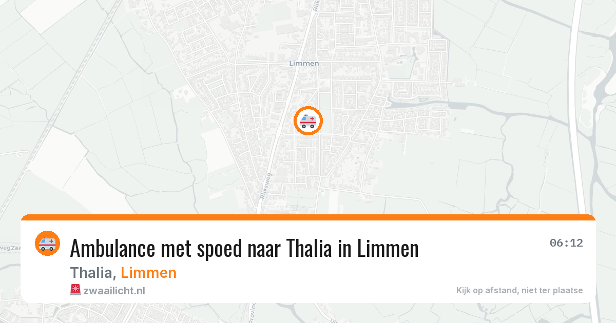Ambulance met spoed naar Thalia in Limmen — 8 aug 2026