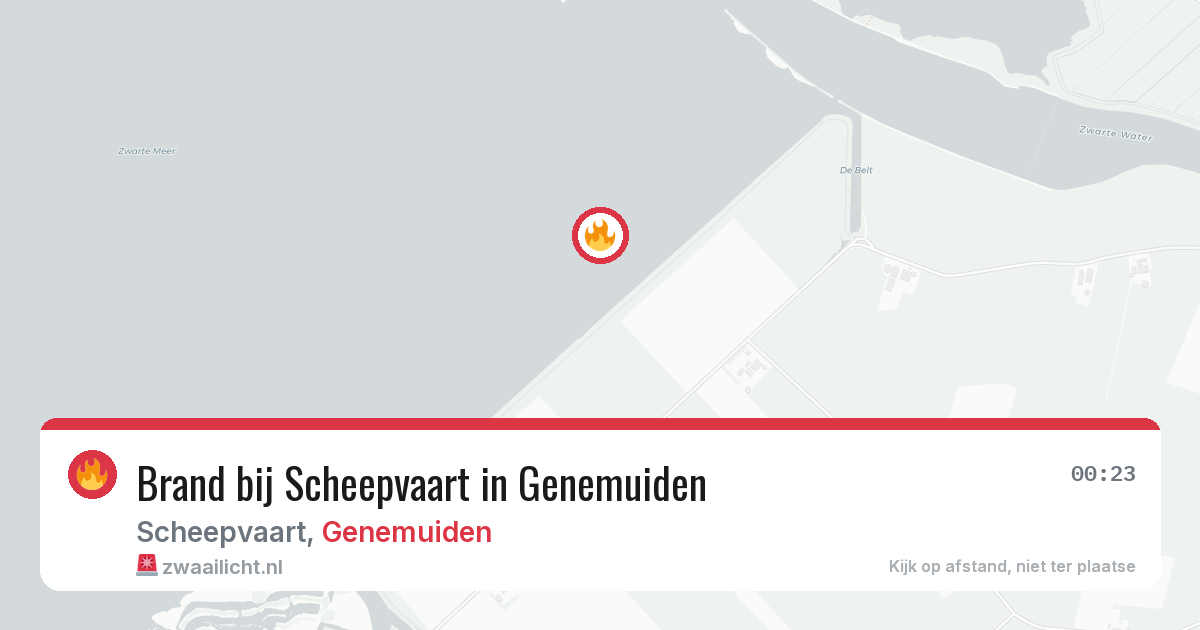 Brand bij Scheepvaart in Genemuiden — 18 mei 2026