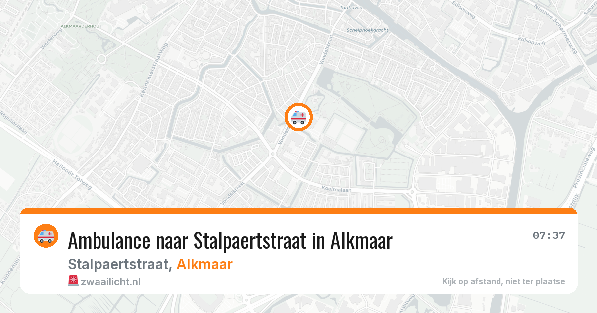 Ambulance naar Stalpaertstraat in Alkmaar — 22 jun 2026