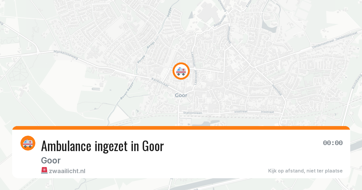 Ambulance ingezet in Goor — 21 mei 2026