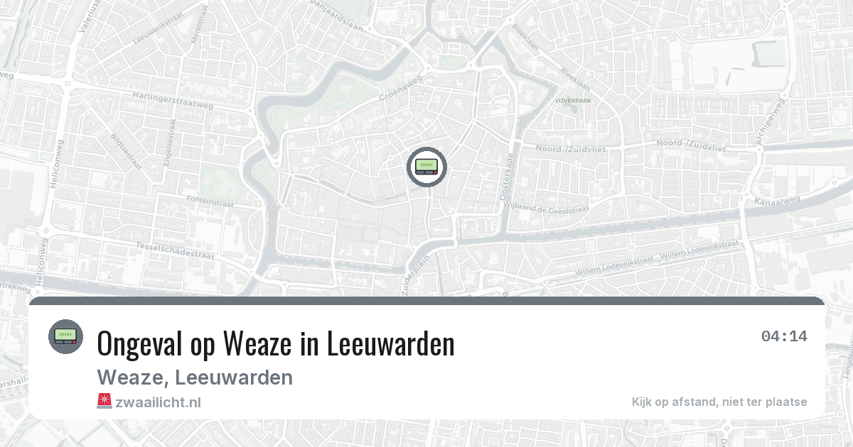 Ongeval op Weaze in Leeuwarden — 1 feb 2026