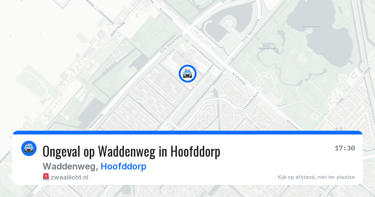 Ongeval op Waddenweg in Hoofddorp — 15 jun 2026