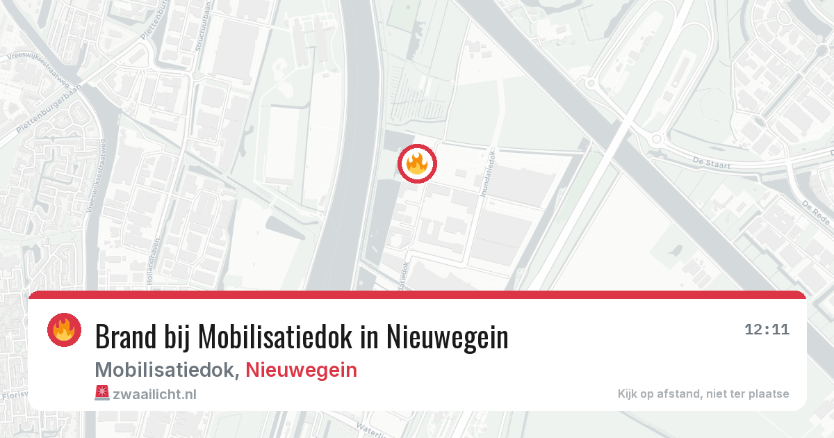 Brand bij Mobilisatiedok in Nieuwegein — 29 jul 2026