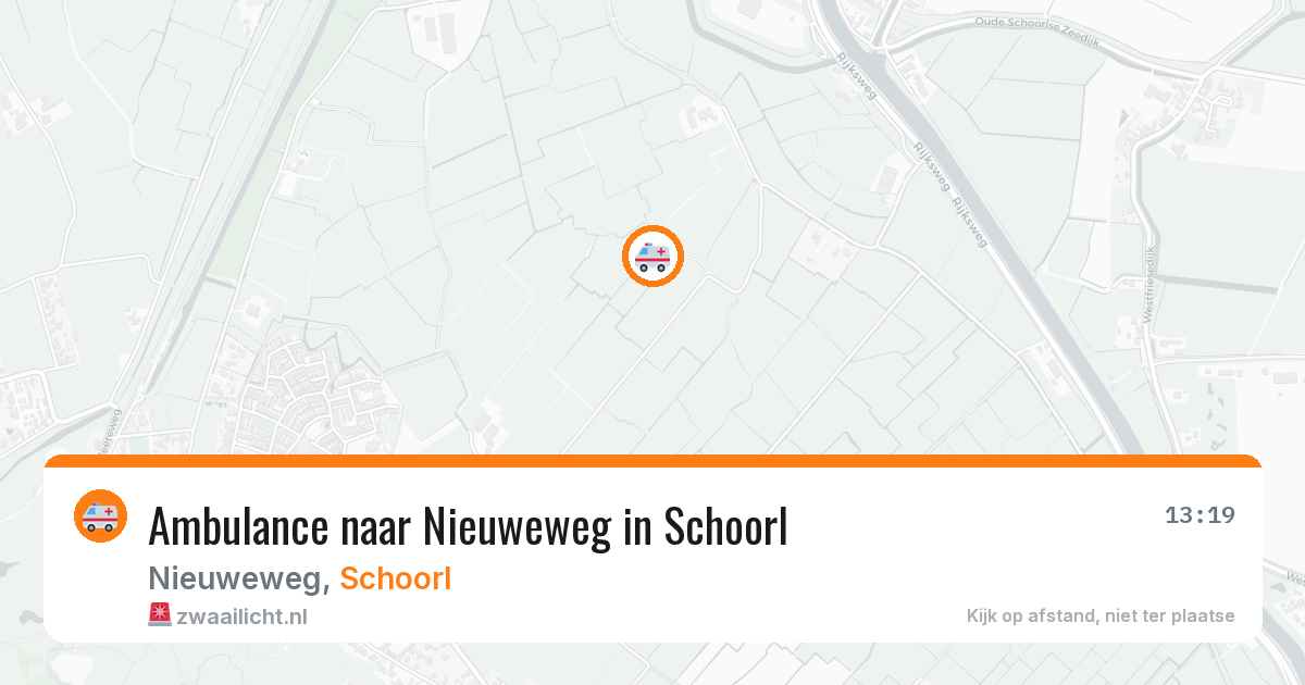 Ambulance naar Nieuweweg in Schoorl — 14 mei 2026