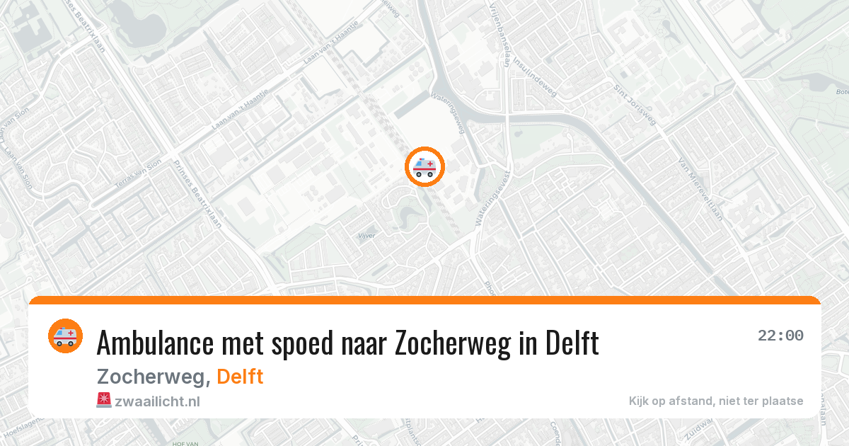 Ambulance met spoed naar Zocherweg in Delft — 22 jan 2026