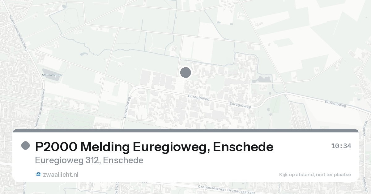 P2000 Melding Euregioweg, Enschede — 24 aug 2026