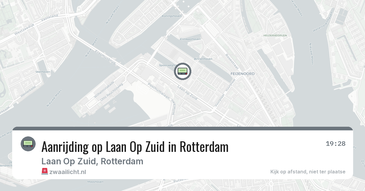 Aanrijding op Laan Op Zuid in Rotterdam — 8 feb 2026