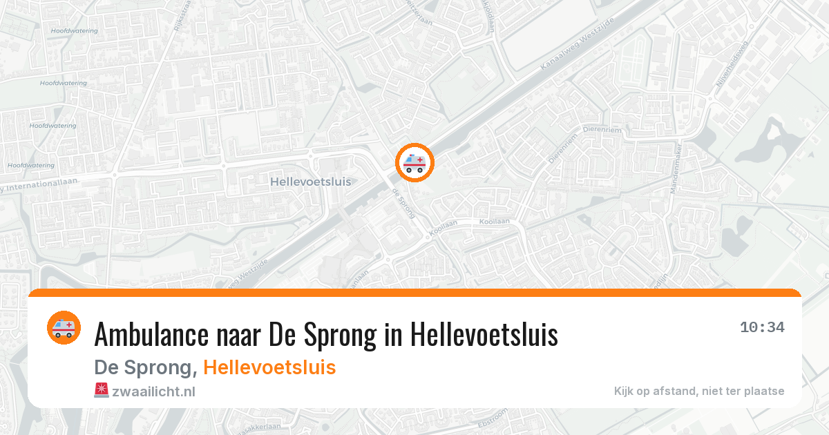 Ambulance naar De Sprong in Hellevoetsluis — 8 feb 2026