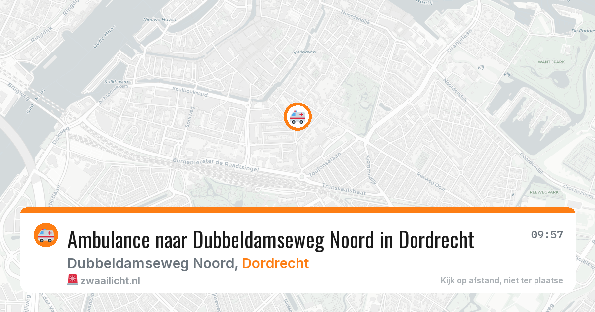 Ambulance naar Dubbeldamseweg Noord in Dordrecht — 22 mrt 2026