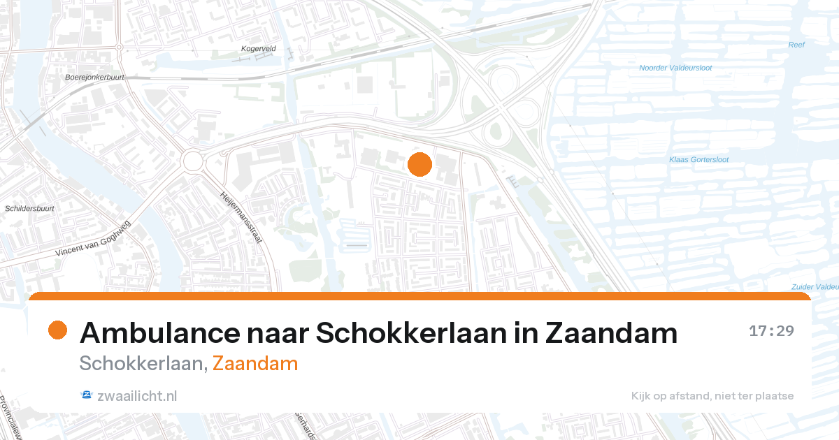 Ambulance naar Schokkerlaan in Zaandam — 11 jun 2026