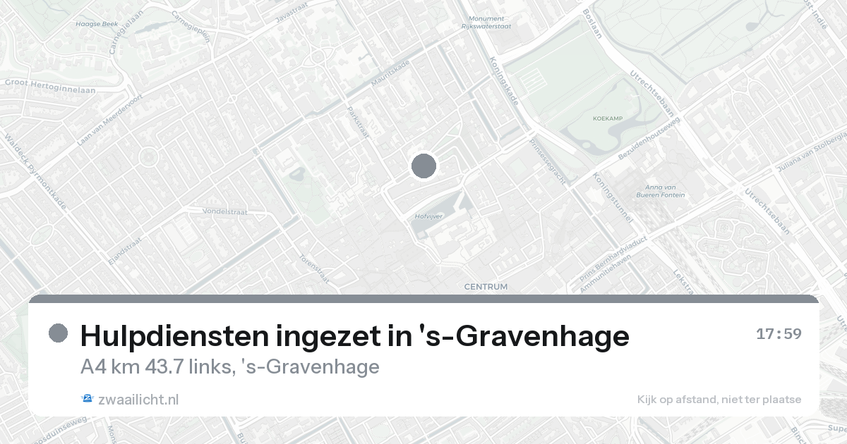Hulpdiensten ingezet in 's-Gravenhage — 31 jan 2026 | 🚨 Zwaailicht.nl