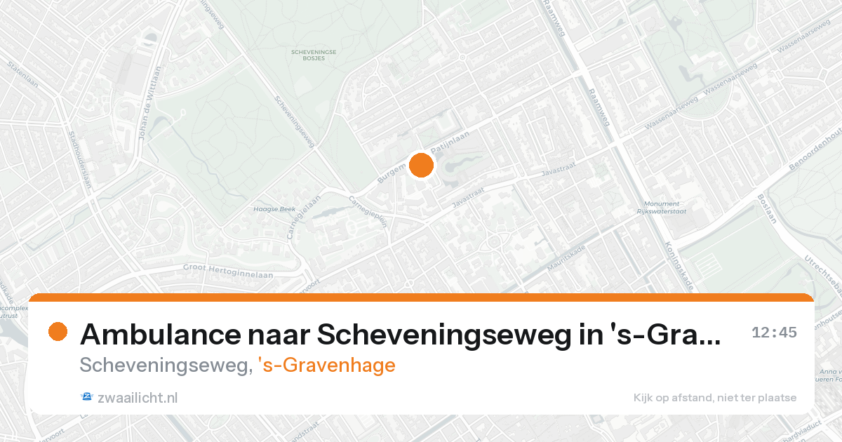 Ambulance naar Scheveningseweg in 's-Gravenhage — 13 feb 2026