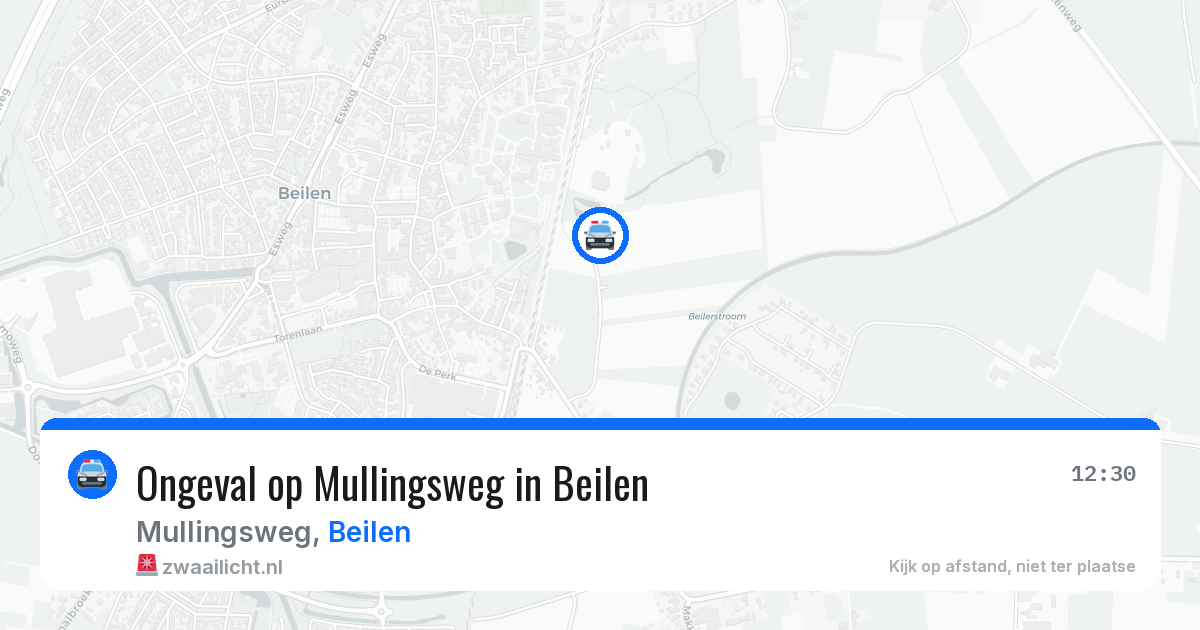 Ongeval op Mullingsweg in Beilen — 20 mei 2026