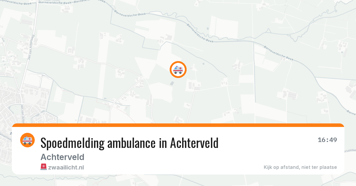 Spoedmelding ambulance in Achterveld — 11 aug 2026