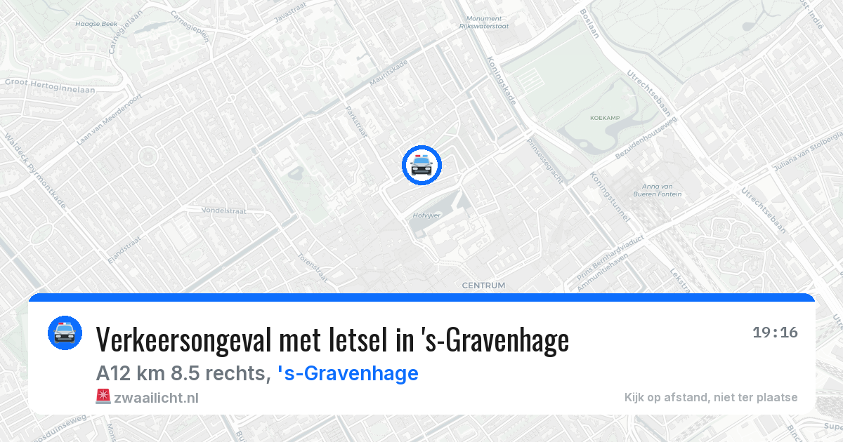 Verkeersongeval met letsel in 's-Gravenhage — 26 mei 2026