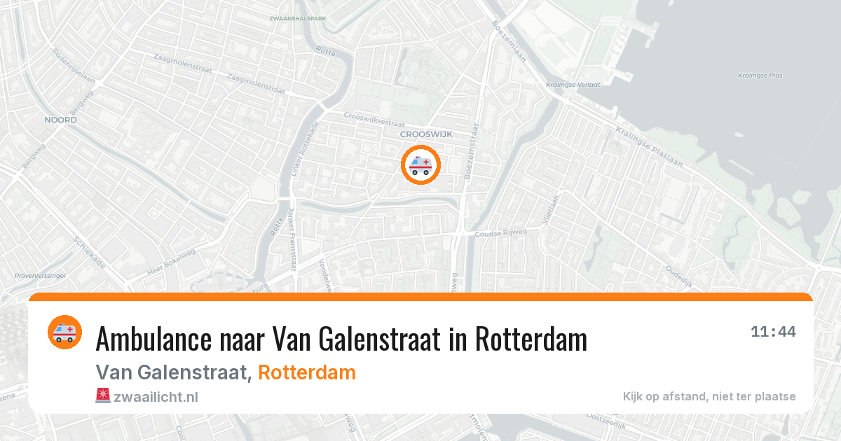 Ambulance naar Van Galenstraat in Rotterdam — 18 mei 2026